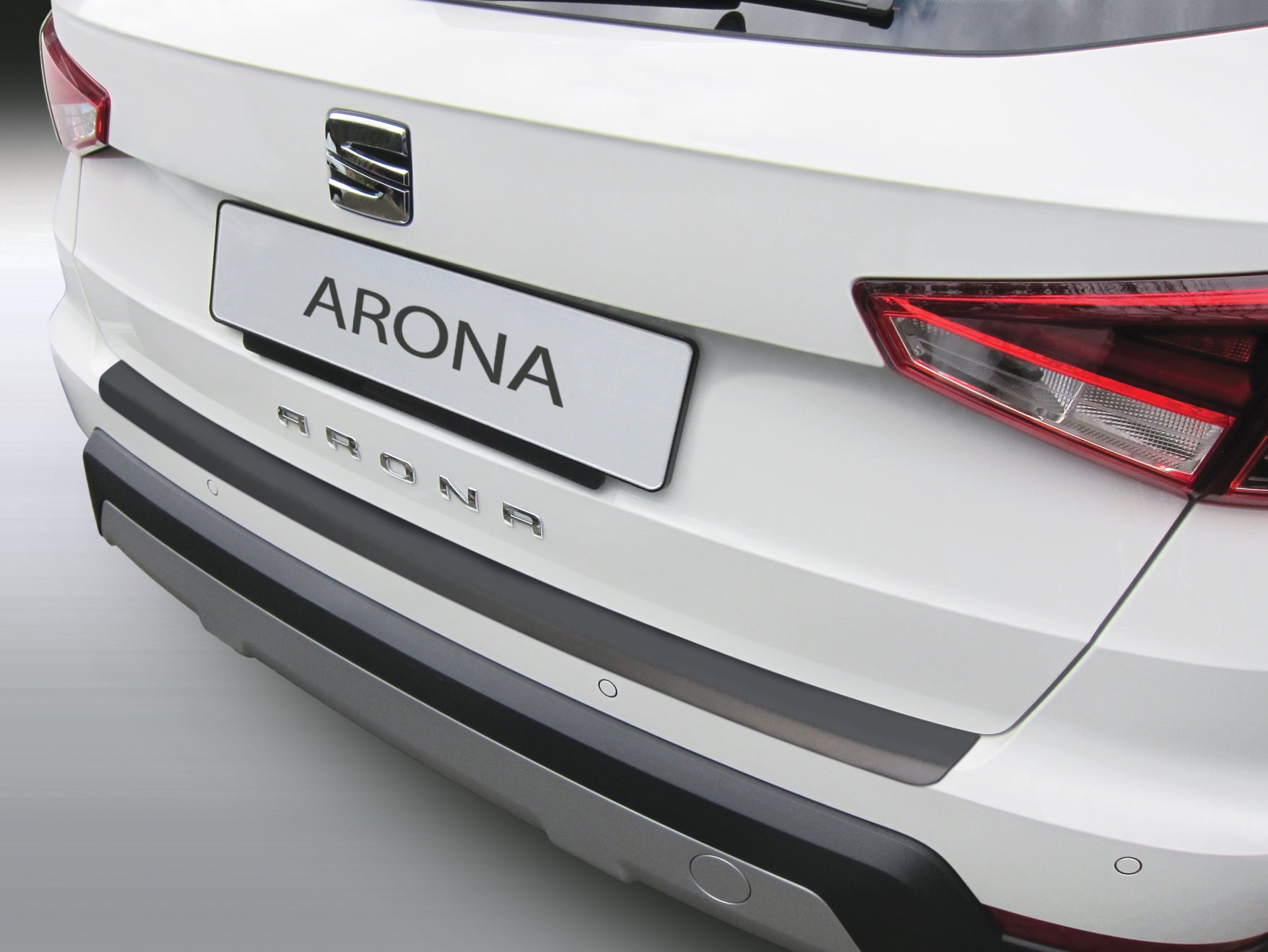 Bumperbeschermer Seat Arona (2017-....) Crossover 5 4 TRAPEZ - Zilver